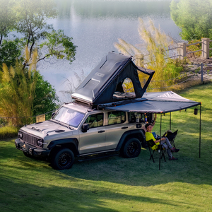 เต็นท์หลังคารถทรงสามเหลี่ยม ADA OVERLAND รุ่น Slim Hard Rooftop Tent ดีไซน์ ABS แบบรวมติดตั้งง่าย กันฝน สำหรับการตั้งแคมป์บนรถยนต์ - Product Image 6