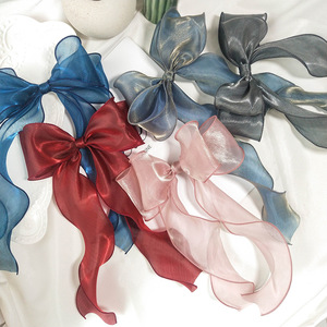 SongMay klip rambut kupu-kupu pita Pin rambut satin manis desain baru untuk Aksesori pita rambut anak perempuan wanita - Product Image 4
