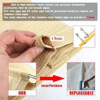 Vague rétractable auvent extérieur Gazebo télescopique pare-soleil Net résistant aux UV pare-soleil voile jardin extensible pare-soleil auvent