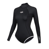 DIVESTAR 2MM Neoprene Waterproof Bikini Wetsuit untuk Freediving & Berenang Pakaian Renang Nylon Pakaian Pantai untuk Wanita