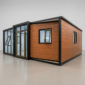 Maisons préfabriquées Guyana à double aile et toit incliné, à bas prix, extensibles, type conteneur, pour commandes en gros - Product Image 1