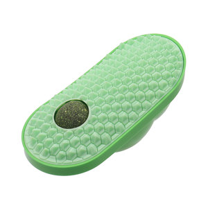 Giocattoli in plastica con erba gatta per gatti da interno, giocattoli a sfera da parete per leccare, massaggiare e auto-pulire - Product Image 3