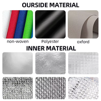 Panier isotherme pliable léger en tissu non tissé réutilisable et recyclable de 30 L avec taille et couleur personnalisables pour pique-nique et livraison de repas