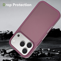 Coque de téléphone transparente mate 2,0 mm pour iPhone 18 Pro Max 17 Air 16E 15 14 Plus 13 12 11 Pro, coques de téléphone rigides antichoc