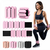 Bracelets lestés en silicone durables, poids réglables pour poignets et chevilles, bracelets de musculation portables pour le yoga, le Pilates et la course à pied
