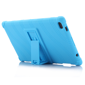 Étui de protection en gel de silice <span class=keywords><strong>pour</strong></span> <span class=keywords><strong>tablette</strong></span> <span class=keywords><strong>Lenovo</strong></span> TAB 4 8 Plus 8504 8604 8704 8804 P8 8703 E8 8304 Coque arrière en silicone souple avec support - Product Image 4
