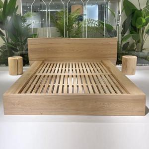 Двуспальная кровать из массива белого ясеня с большим изголовьем - Product Image 3