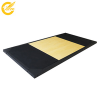 Plataforma de Madera Resistente de Grado Comercial para Peso Muerto, Ecológica, Antideslizante, para Entrenamiento de Levantamiento de Pesas, con Reducción de Ruido