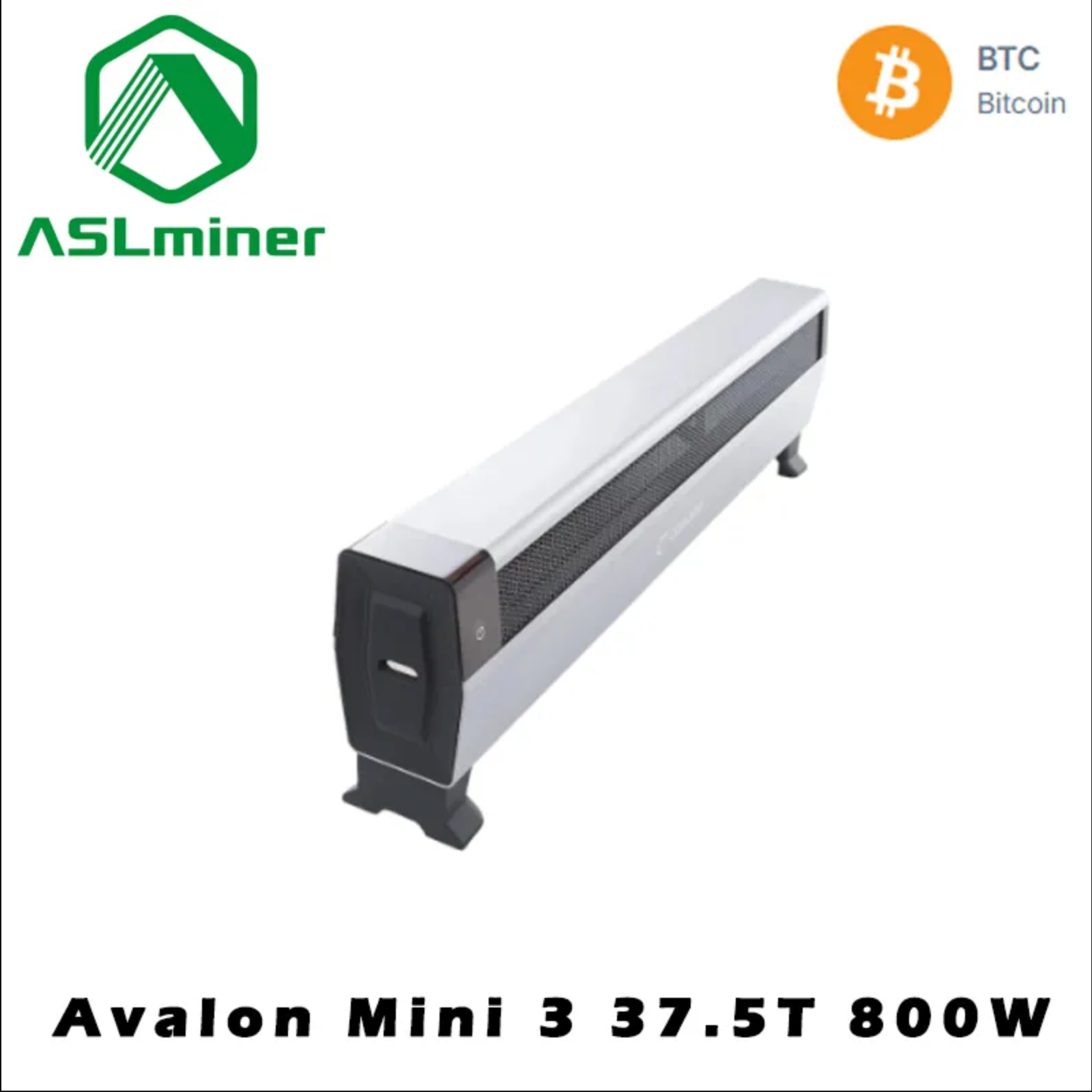 Avalon Mini 3 Crypto Miner 37.5TH/s, 800W, Silent & Low Power for Efficient  ASIC Mining - Canaan Hardware