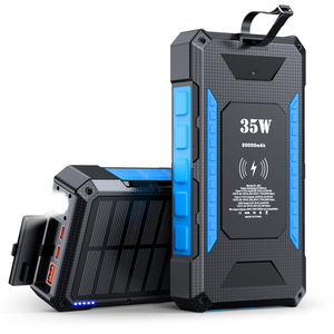Batterie solaire portable à charge rapide sans fil haute capacité 20000mAh, très vendue - Product Image 3