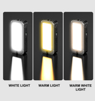 Nouvelle Lampe de Travail 2026 Design Innovant, Lampe de Bureau Extensible Facile à Transporter, Lampe de Travail avec Avertissement Rouge, Réparation Automobile, Recharge Solaire