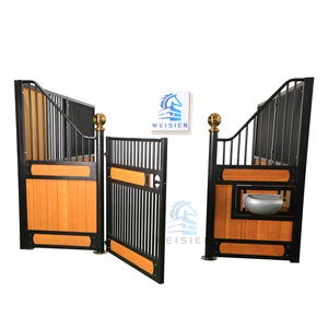 Luxueux cadre en acier galvanisé préfabriqué extérieur Mobile Portable Horse Stables Steel Horse Stables Hangar Barn Les <span class=keywords><strong>Chevaux</strong></span> - Product Image 5