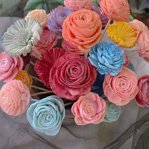 Wholesale <strong>Diffuser</strong> Sola Wood Dried Flower Decorative Natural Artificial Flowers Sola Flower - Product Image 5