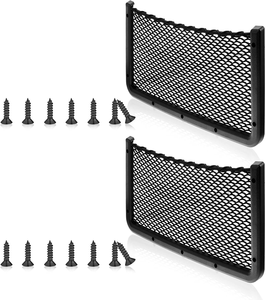 Bolsa Organizadora Multifuncional para Auto con 1-3 Compartimentos, Bolsillo de Red para Teléfono Móvil, Portavasos para Almacenamiento en el Guantera - Product Image 5