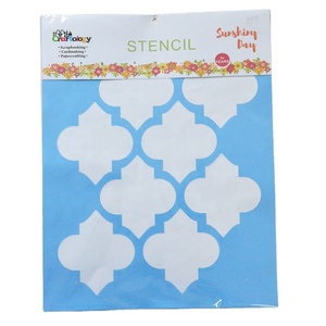 Riutilizzabile 12x12 Pollici Parete Template <span class=keywords><strong>Stencil</strong></span> <span class=keywords><strong>per</strong></span> la Pittura Della Parete/Pavimenti/FAI DA TE Home Decor/Arte Disegno - Product Image 4
