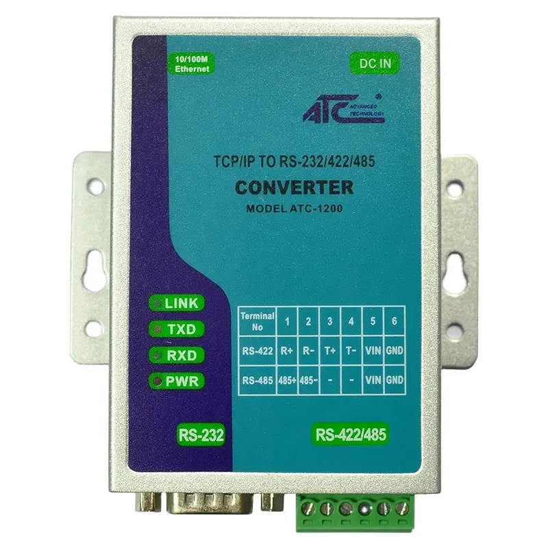 Ethernet seri RS232/RS485 dönüştürücü (ATC-1200)