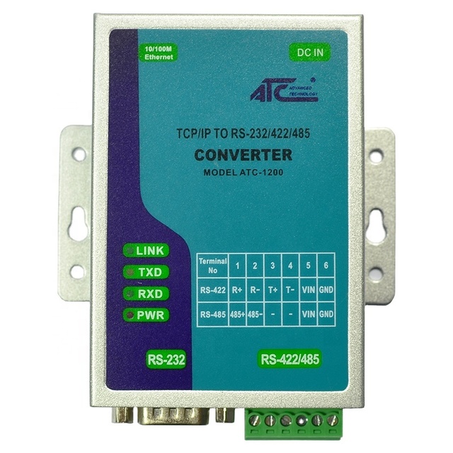 Ethernet to Serial RS232/RS485 converter(ATC-1200)