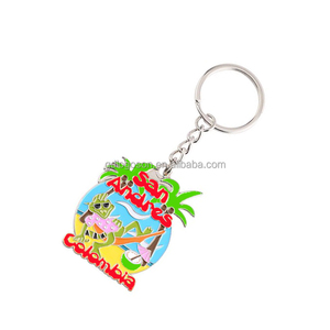 Llaveros de esmalte personalizados con logotipos de tucán y loro, recuerdo de Costa Rica, regalo de viaje, venta al por mayor de fábrica de origen en China - Product Image 5