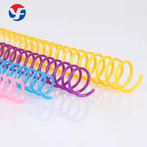 Verschillende Kleur Spiraal Pvc Ring Ronde Plastic Bindende Spoel Voor Boekbinding