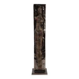 Scultura Figurativa Contemporanea in Metallo Texturizzato, Elemento Decorativo per Casa, Bagno, Ufficio e Soggiorno - Product Image 1
