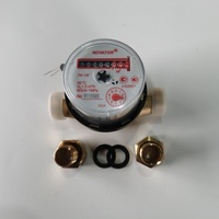 Contador de agua de chorro único OEM Clase B DN15 en stock, de latón, marca UZMETER, EKO, HOM, NOVATOR para Rusia