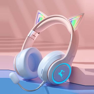 Profesional lindo gato inalámbrico para niños para auriculares <span class=keywords><strong>Bluetooth</strong></span> función de grabación AAC codificado para móvil de viaje - Product Image 2