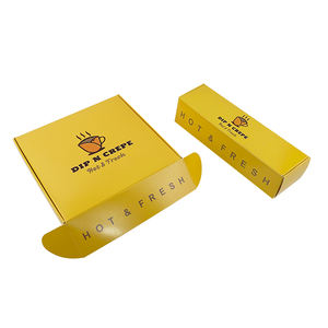 Custom <strong>Food</strong> <strong>Packaging</strong> Box for Crepe and Waffle Hot Fresh <strong>Printed</strong> Foldable Takeaway Paper Box - Product Image 3