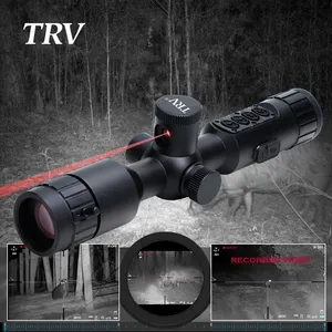 最新变焦夜视瞄准镜红外激光数字瞄准镜支持零停止远程瞄准镜7-19X