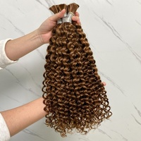 Cheveux Humains Naturels Brésiliens pour Tissage, Dreadlocks P4-30 en Vrac, Perruque Tresses Bohèmes, Peut Être Perméable