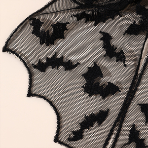 CN Grande Boutique Pince à cheveux en maille faite à la main Pince à cheveux chauve-souris brodée en tulle Accessoires pour cheveux de fête d'<span class=keywords><strong>Halloween</strong></span> pour filles - Product Image 4
