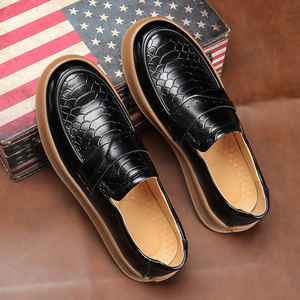 Summer Dress Shoes <b>Big</b> <b>Toe</b> Retro Height Increasing Oxford Shoes Breathable Waterproof Walking Style Shoes - Product Image 5