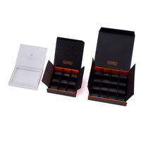 Barre de chocolat personnalisée vide de luxe boîte de bonbon boîte d'emballage de chocolat saint valentin aliments sucrés boîtes rigides bonbons dates papier cadeau
