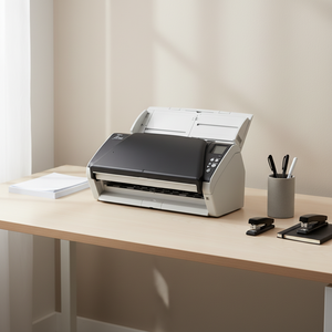 Scanner <span class=keywords><strong>automatique</strong></span> continu à haute vitesse Fujitsu Fi-7460 A3 couleur <span class=keywords><strong>recto</strong></span> <span class=keywords><strong>verso</strong></span> haute résolution d'occasion pour les fichiers d'archives - Product Image 6