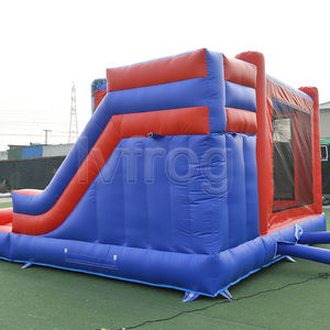 บริการเช่าบ้านลมธีมซูเปอร์ฮีโร่สำหรับจัดงานเลี้ยงกลางแจ้ง พร้อมสไลเดอร์ บ้านลมสไปเดอร์แมน - Product Image 4