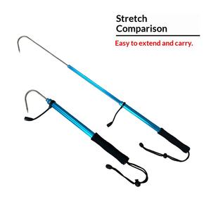 قصبة صيد قابلة للسحب من سبائك الألومنيوم مكونة من ثلاث أقسام للصيد في البحر والجليد والقوارب والرمي البعيد - Product Image 3