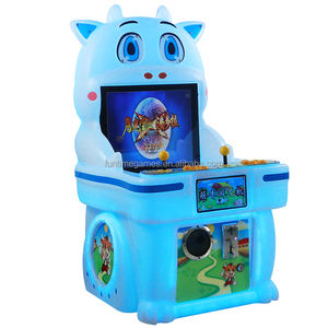 Dễ Thương Bò Người Trò Chơi Thiên Chúa Chiến Đấu Arcade Máy 6 + Năm Trẻ Em Đồng Tiền Hoạt Động Kim Loại Claw & Pusher Tủ - Product Image 3