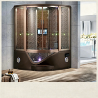 Cabine de douche vapeur de luxe, fabricant de Foshan, cabine de sauna vapeur moderne en acrylique pour hôtel et spa