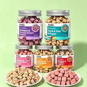 Snack Liofilizzati di Pollo <span class=keywords><strong>per</strong></span> <span class=keywords><strong>Cani</strong></span> e Gatti, Fibre Alimentari <span class=keywords><strong>per</strong></span> la Salute Gastrointestinale, Marca Personalizzabile OEM, <span class=keywords><strong>Cibo</strong></span> Misto <span class=keywords><strong>per</strong></span> Animali Domestici all'Ingrosso - Product Image 1