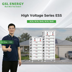 แบตเตอรี่ GSL ENERGY แบบต่อพ่วงได้ 30 กิโลวัตต์ชั่วโมง 40 กิโลวัตต์ชั่วโมง 50 กิโลวัตต์ชั่วโมง 60 กิโลวัตต์ชั่วโมง 80 กิโลวัตต์ชั่วโมง 100 กิโลวัตต์ชั่วโมง แบตเตอรี่ลิเธียมไอรอนฟอสเฟต แบบติดตั้งบนชั้นวาง สำหรับเก็บพลังงานภายในบ้าน - Product Image 1