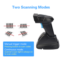 Escáner de código de barras inalámbrico de detección automática manos libres YHDAA 2D CMOS Lector de código Qr manual con base de carga