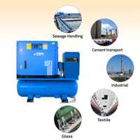 Nanxiang 11kw Compresseur d'air à vis haute pression tout-en-un 16 bar Compresseur à vis tout-en-un 15hp avec sécheur pour découpe laser