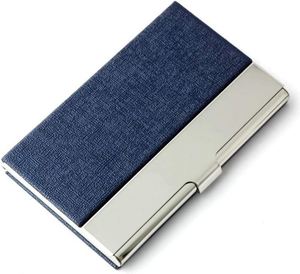 Unisex Business Name Card <b>Holder</b> Stainless Steel & PU Leather Credit Card Case Luxury Business Card Case - Product Image 6