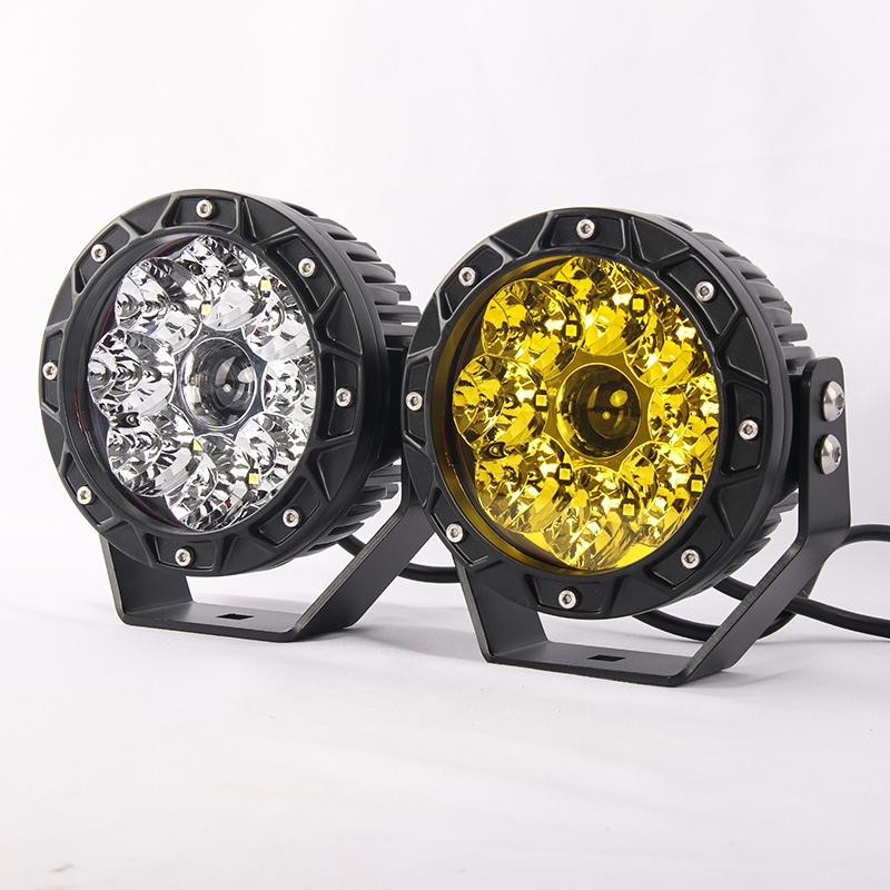 5inch Led Driving Light 5.5inch White Light 45W Yellow LED Work Light 12V24V Car Spotlight for Truck Tractor Car Offroad Vehicle