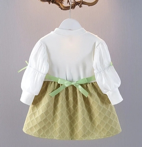 Vestido de Niña con Lazo Dulce para Primavera y Otoño, Estilo Princesa, Ropa de Manga Larga para Niñas - Product Image 5