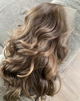 Ashy Brown Highlight Couleur 12a Grade European Hair HD Perruque luxe sans colle et invisible avec tissu diamanté pour femme