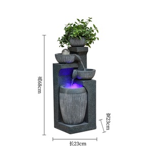 <span class=keywords><strong>Fontaine</strong></span> de <span class=keywords><strong>jardin</strong></span> en résine pour intérieur et extérieur, élégante décoration murale aquatique pour la maison et le <span class=keywords><strong>jardin</strong></span> - Product Image 5