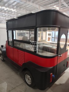 New 304 Stainless Steel Mobile Snack Food Truck Chips Hot Dog Cart Coffee Bar Pink Ice Cream Trailer with Full <b>Kitchen</b> - Product Image 5