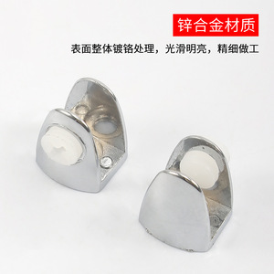 Zinc Alloy Glass <b>Shelf</b> Clip Screw Mount Durable Wine Cabinet Support <b>Bracket</b> Minimalist Design - Product Image 4