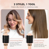 Sikat Rambut Elektrik Profesional 4 in 1 dengan Motor Tanpa Sikat, Pengering Rambut Berkecepatan Tinggi, Sikat Udara Panas, Multistyler Salon