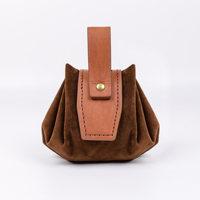 Sac de ceinture médiéval en faux cuir gaufré, pochette de taille portable rétro Renaissance porte-monnaie sac de dés pour LARP Ren Faire Halloween